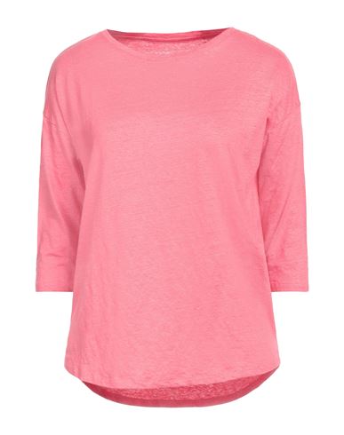 Majestic Filatures Woman T-shirt Pink Size 3 Linen, Elastane
