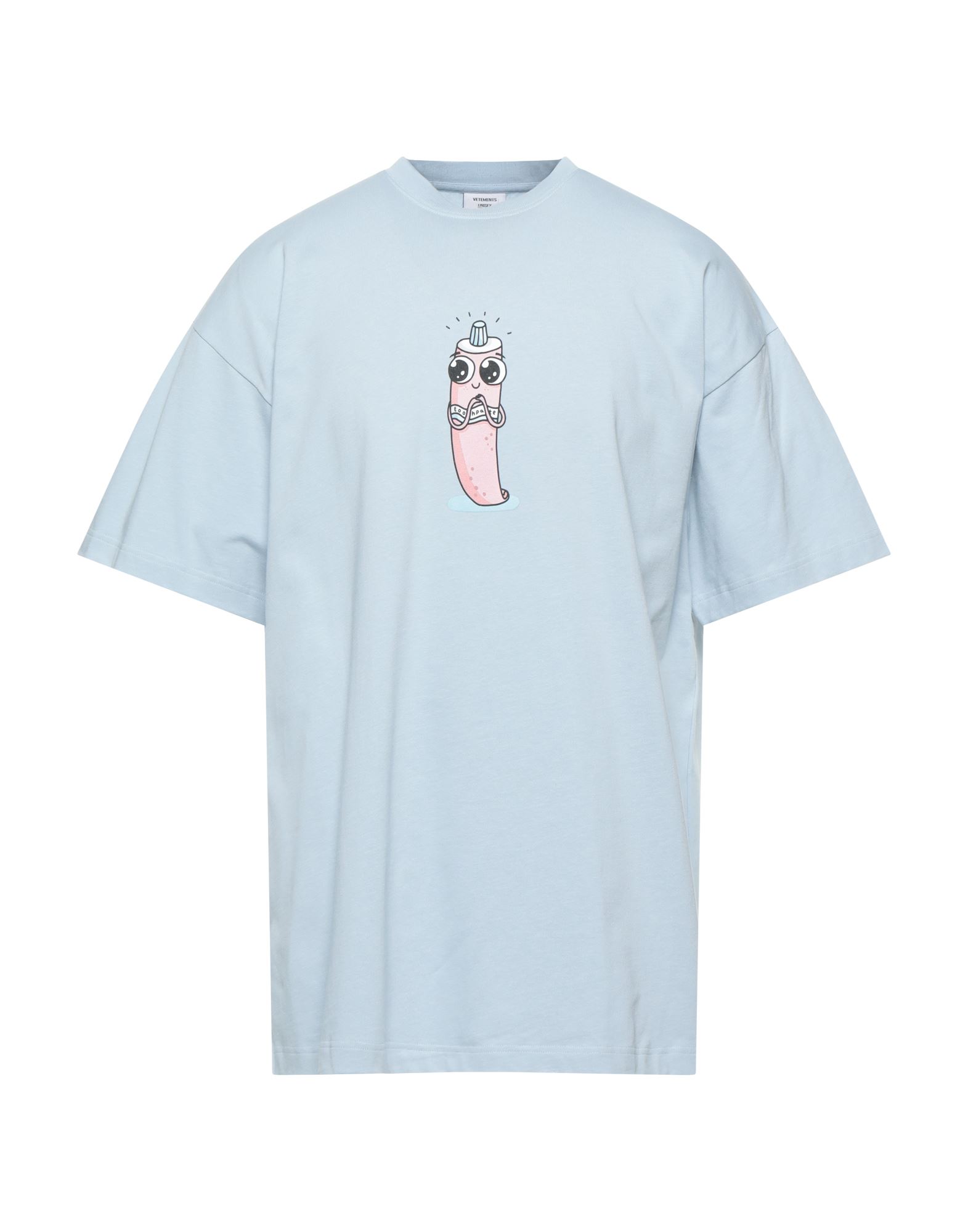 Vetements T-shirts In Sky Blue