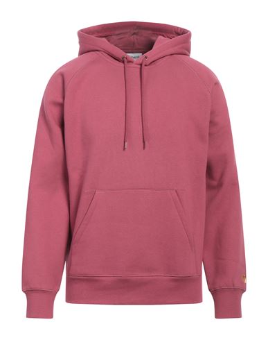 Shop Carhartt Man Sweatshirt Pastel Pink Size M Cotton, Polyester, Elastane