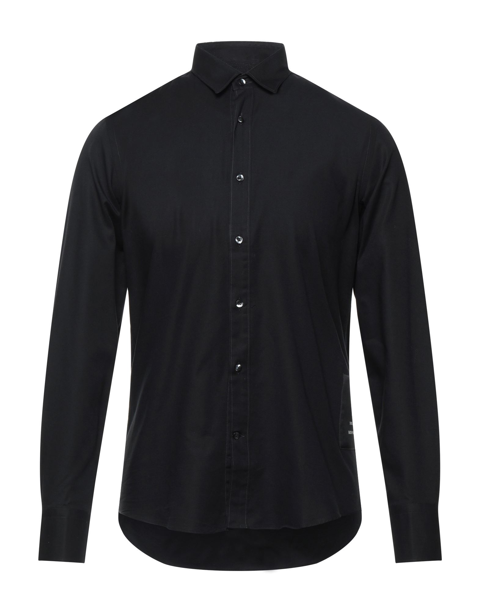 Shop Low Brand Man Shirt Black Size 2 Cotton
