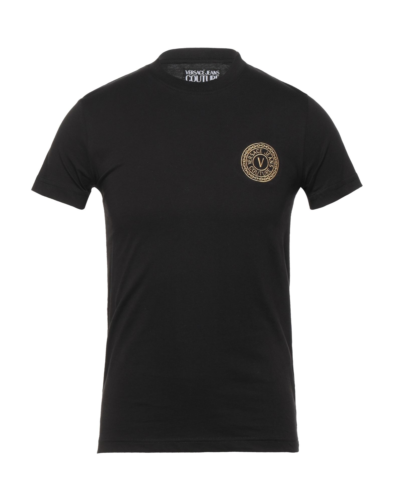 Versace Jeans Couture T-shirts In Black