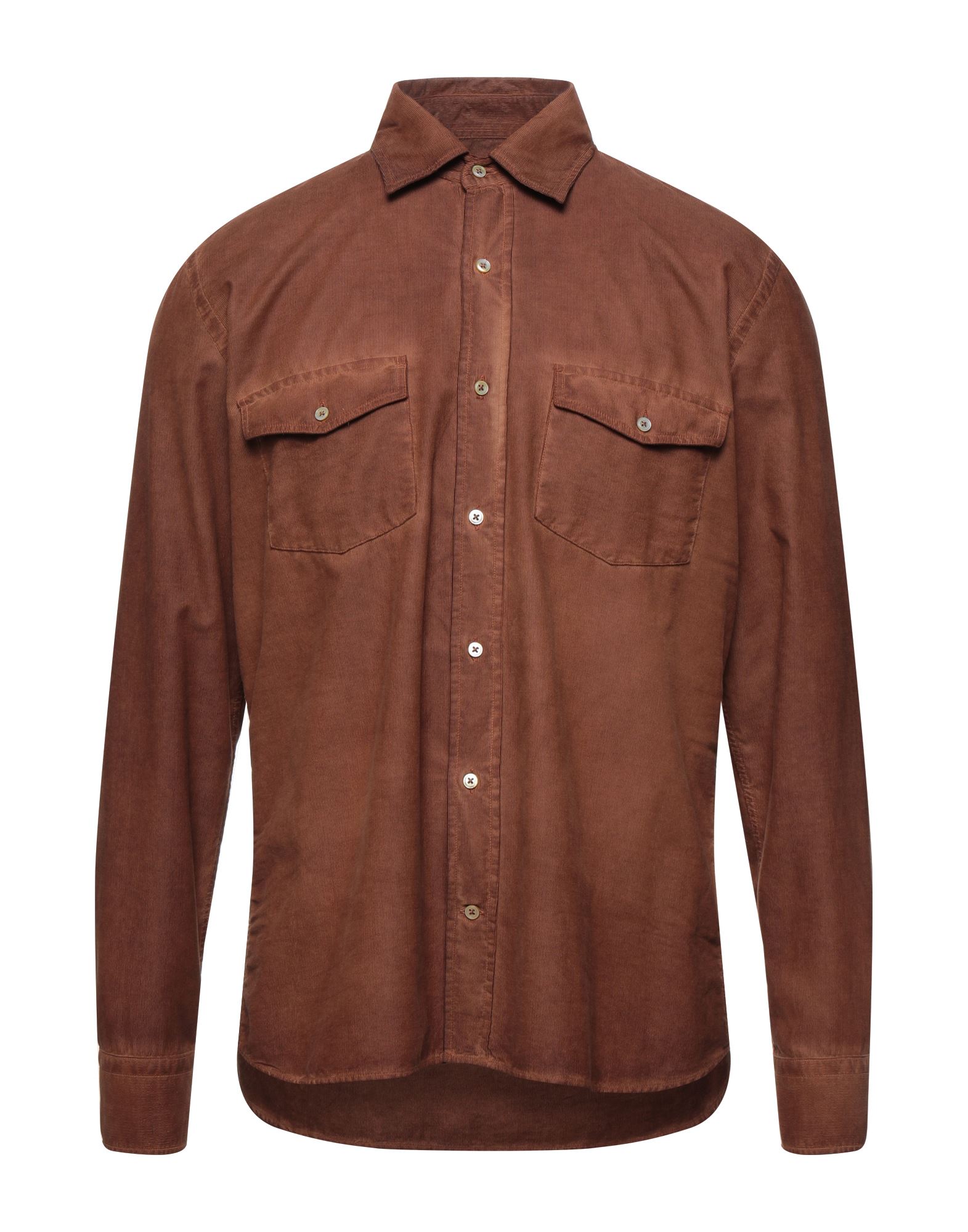 Brooksfield Shirts In Brown