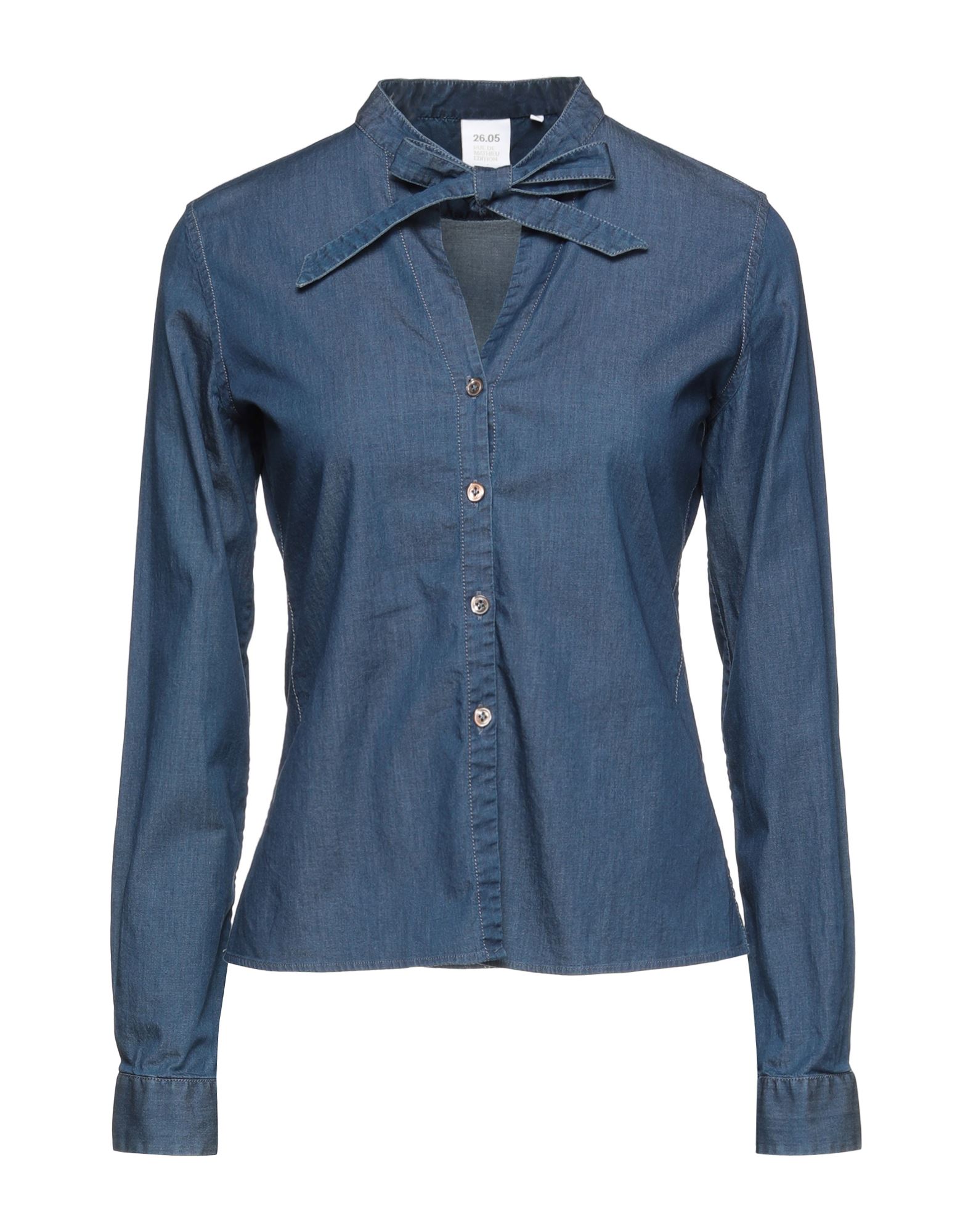 Caliban Rue De Mathieu Edition Denim Shirts In Blue | ModeSens