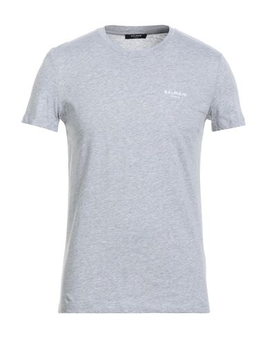 Balmain Man T-shirt Light Grey Size 3xl Cotton