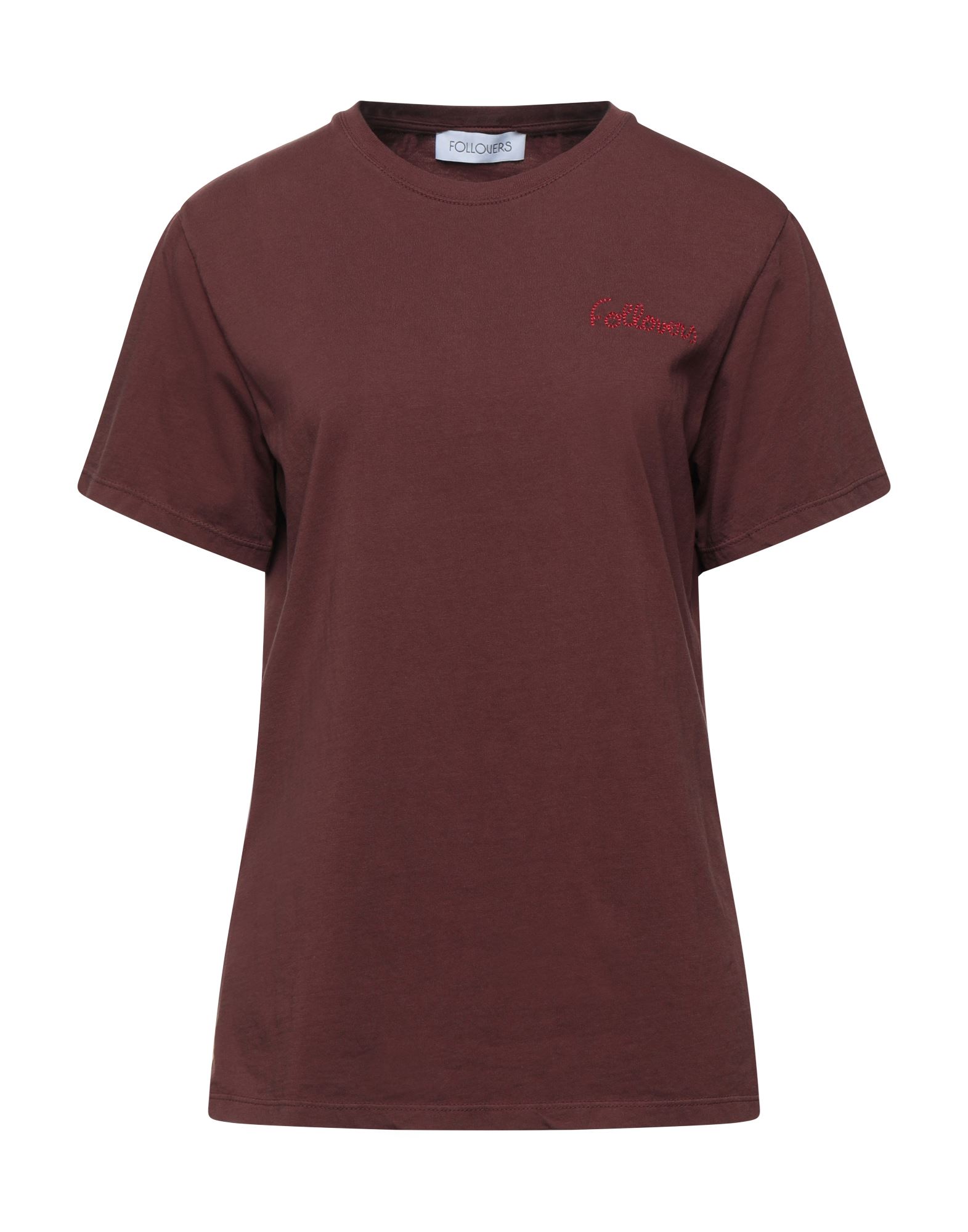 Follovers T-shirts In Brown