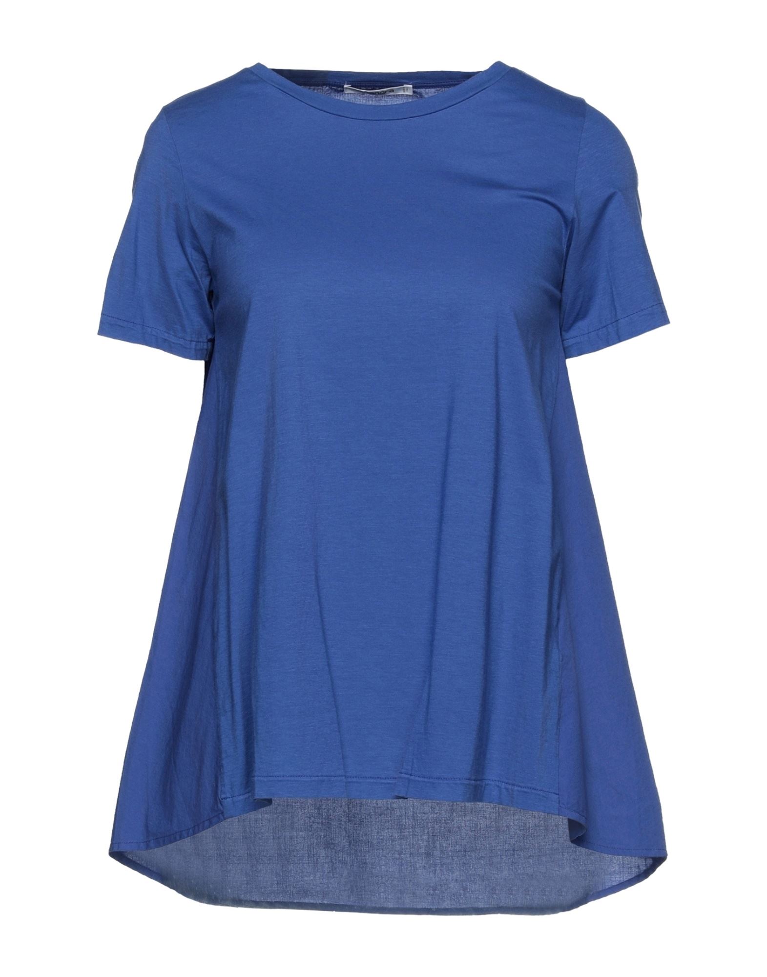 Shop Kangra Cashmere Kangra Woman T-shirt Blue Size 6 Cotton, Elastane