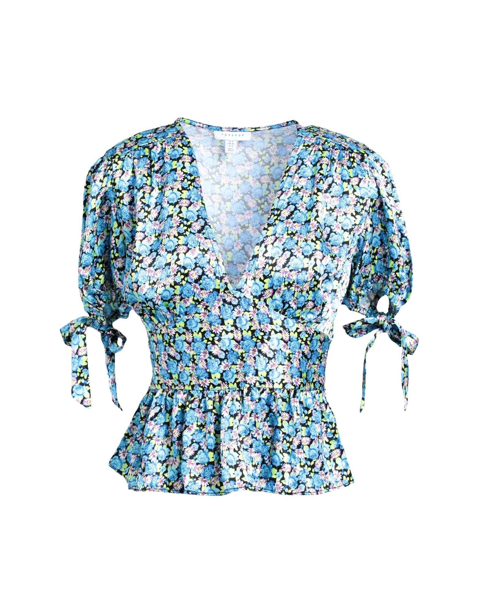 Topshop Blouses In Blue