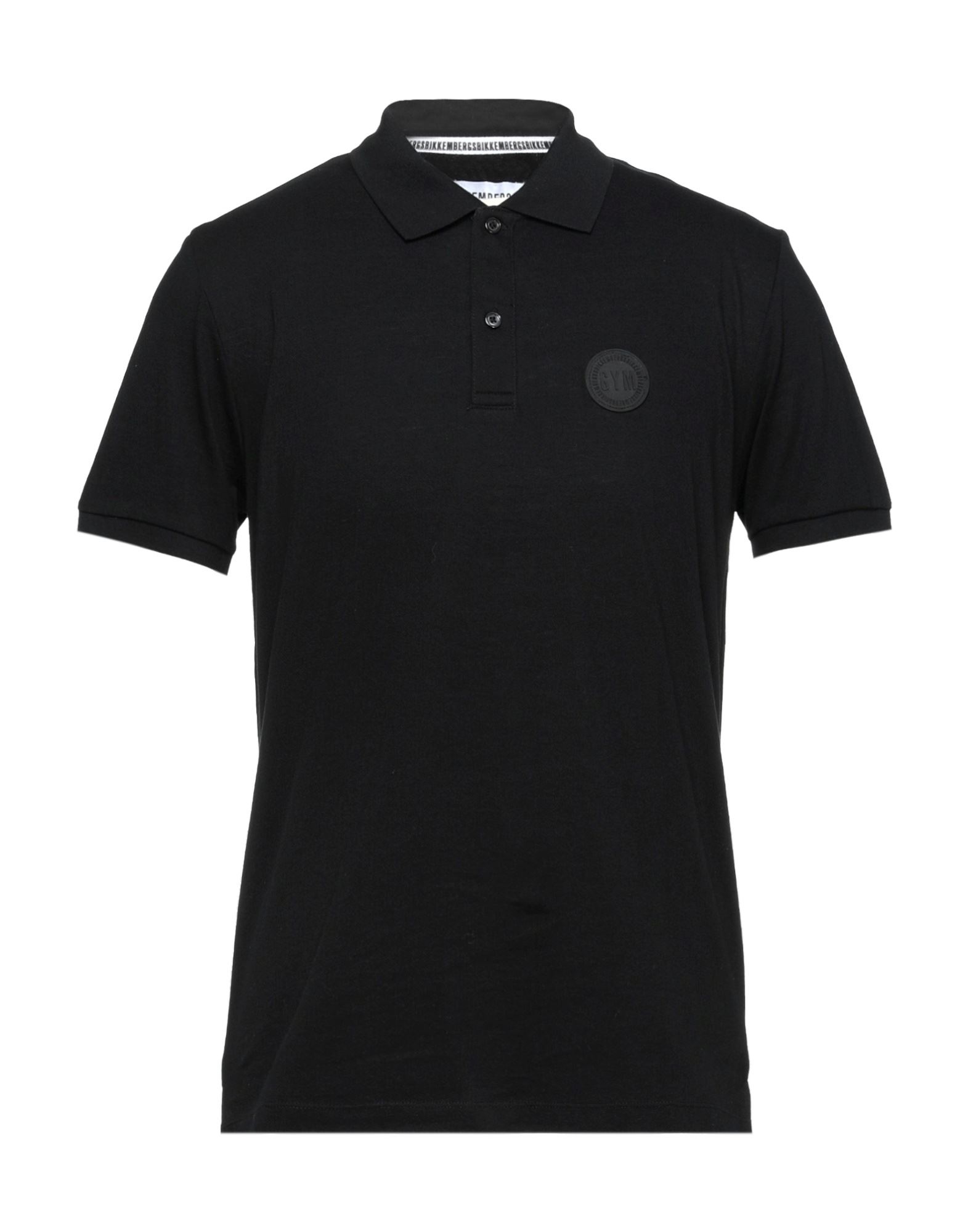 Bikkembergs Man Polo Shirt Black Size L Cotton