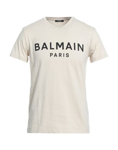 Balmain Man T-shirt Ivory Size S Cotton In White