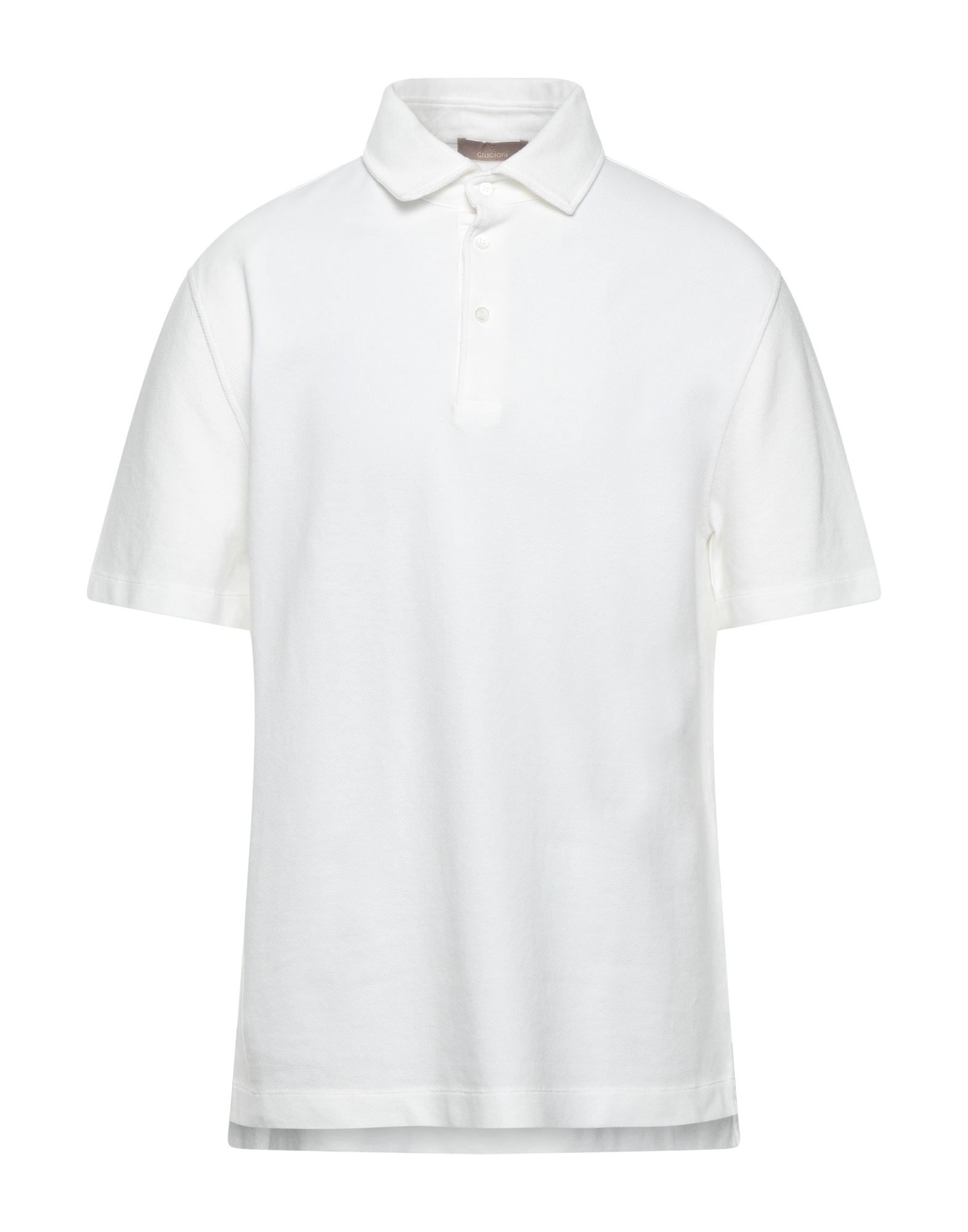 Cruciani Polo Shirts In White