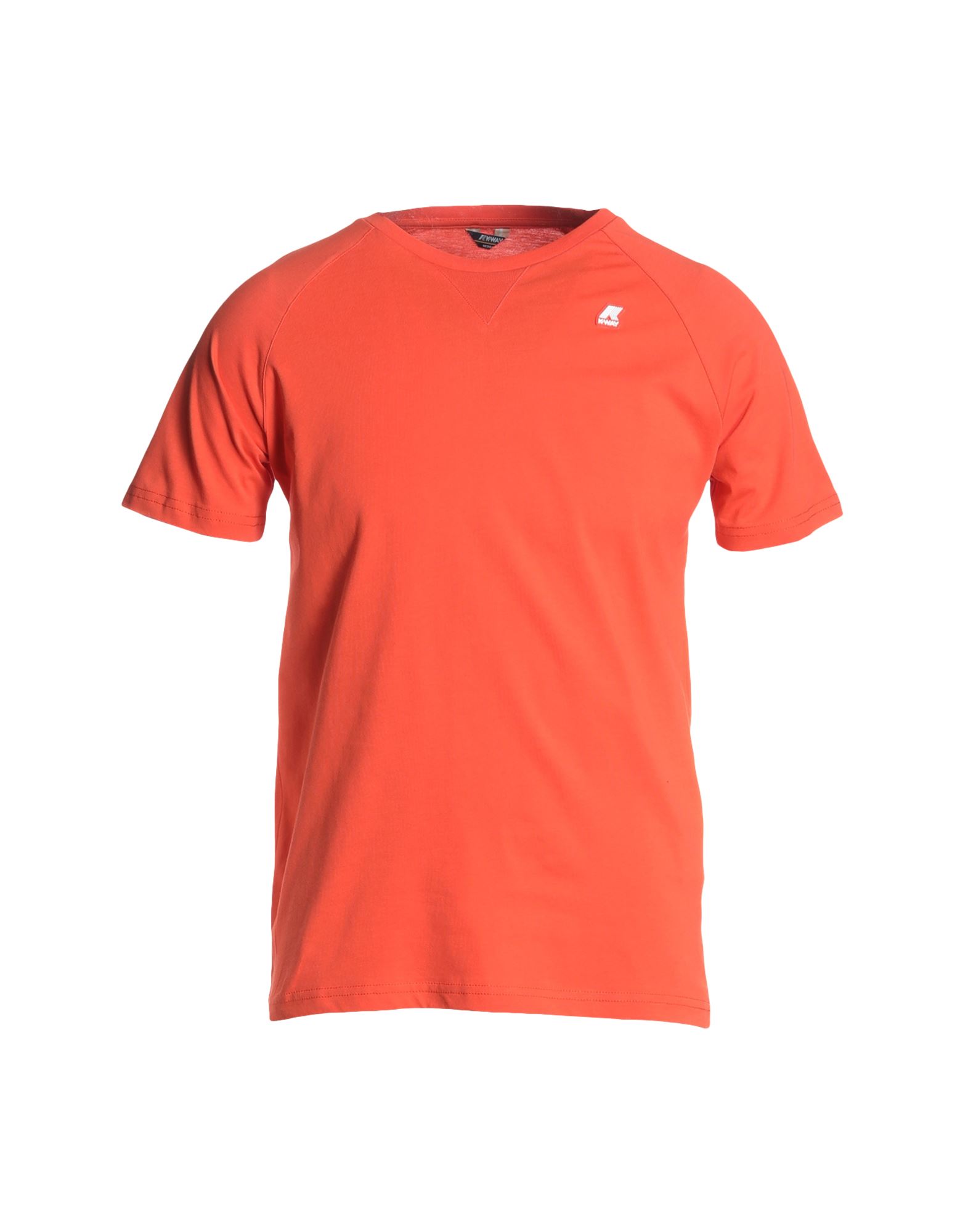 K-way Elliot Kway Tshirt In Cotton With Logo In Orange