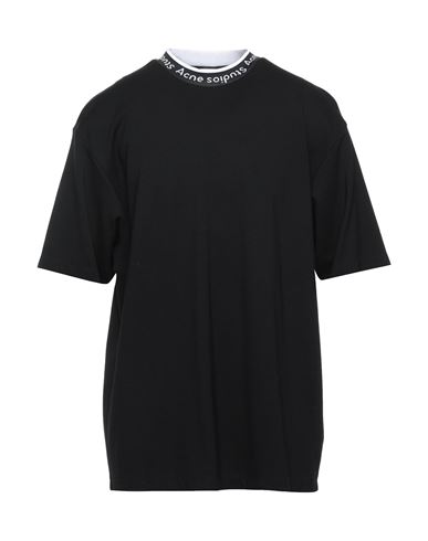 Acne Studios Man T-shirt Black Size M Viscose, Nylon, Elastane