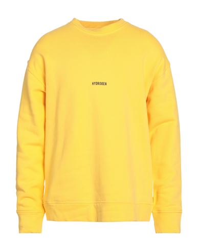 Man Sweatshirt Yellow Size S Cotton