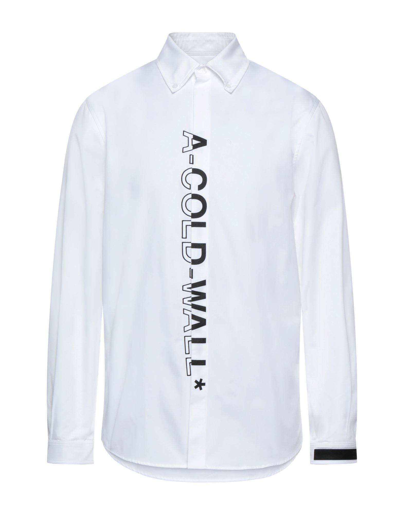 A-cold-wall* White Shirt With Maxi Vertical Logo In White