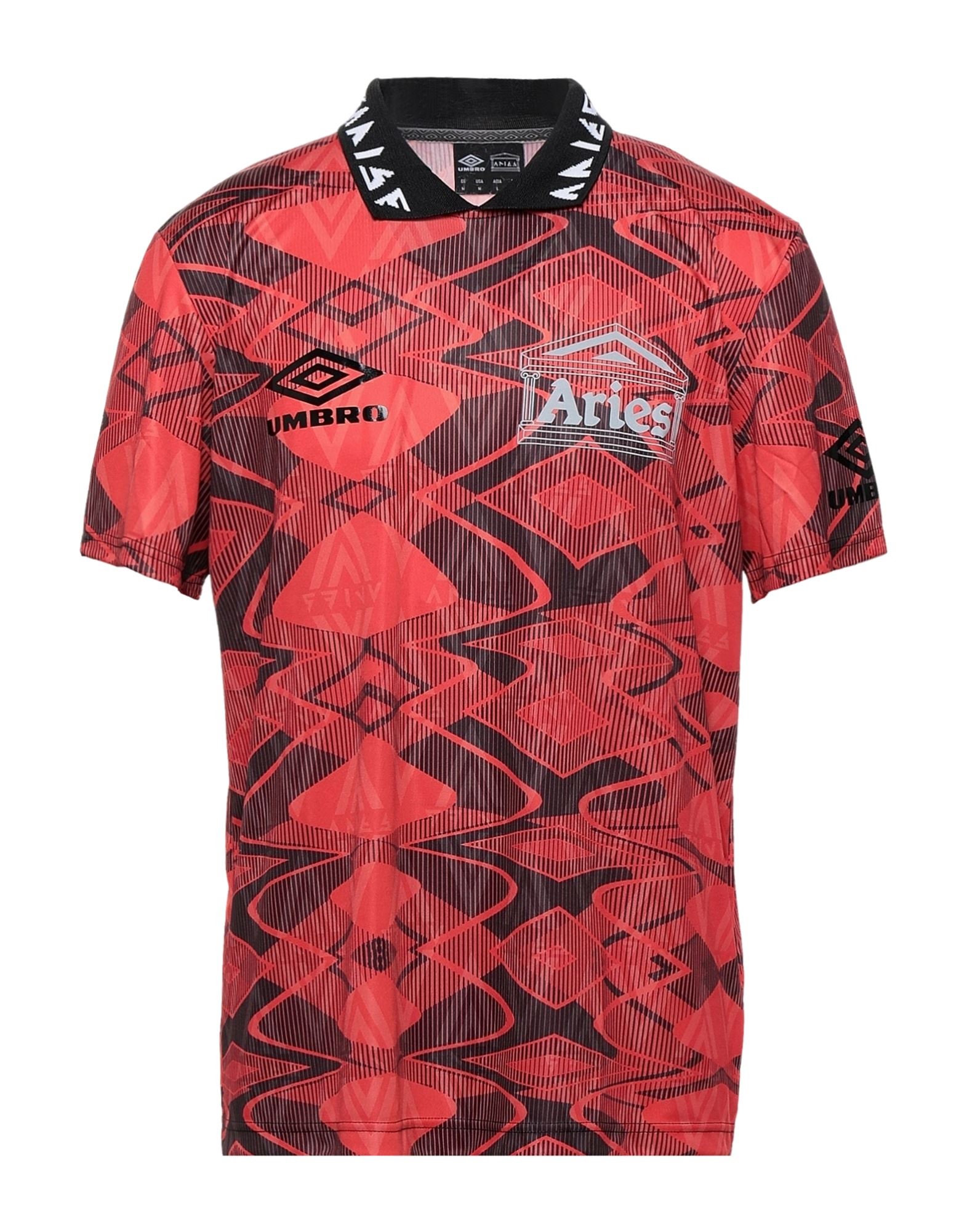 Aries X Umbro T-shirts In Red