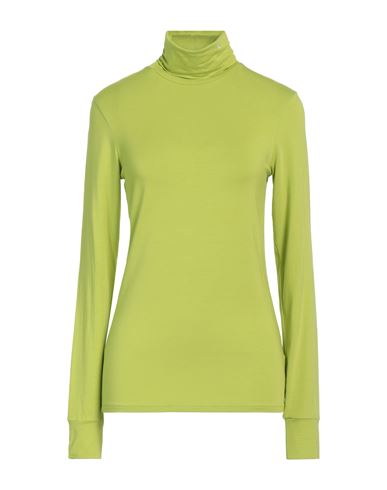 Raf Simons Woman T-shirt Acid Green Size L Modal, Elastane