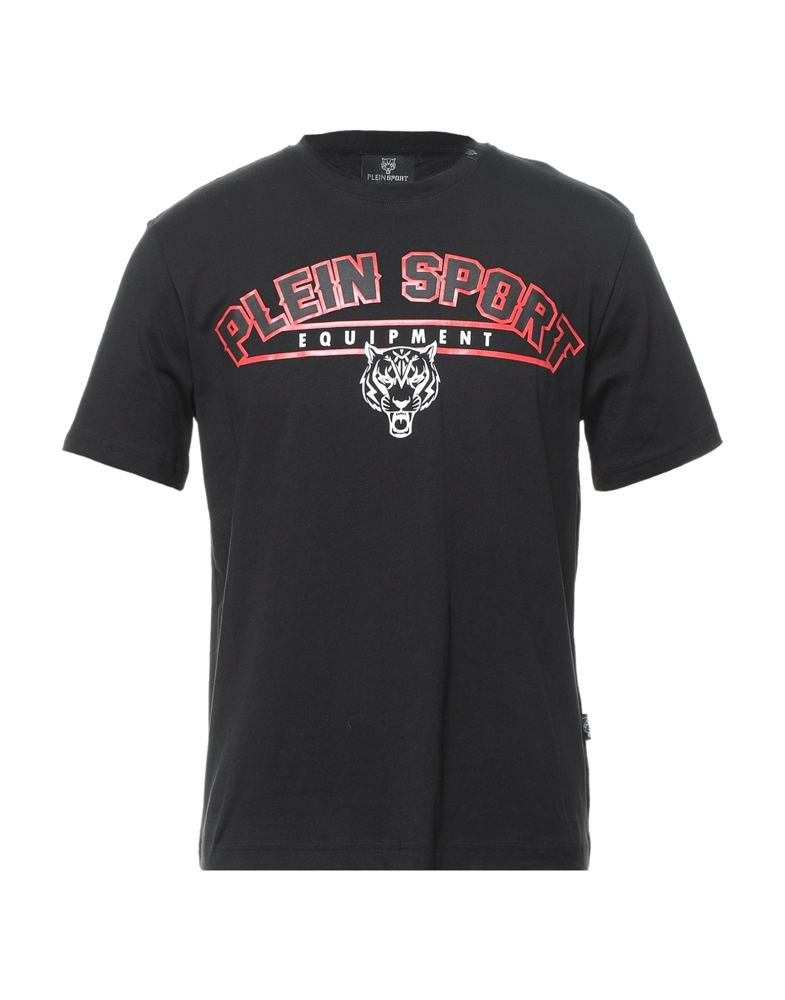 Plein Sport Round Neck Solid Color T-shirt In White