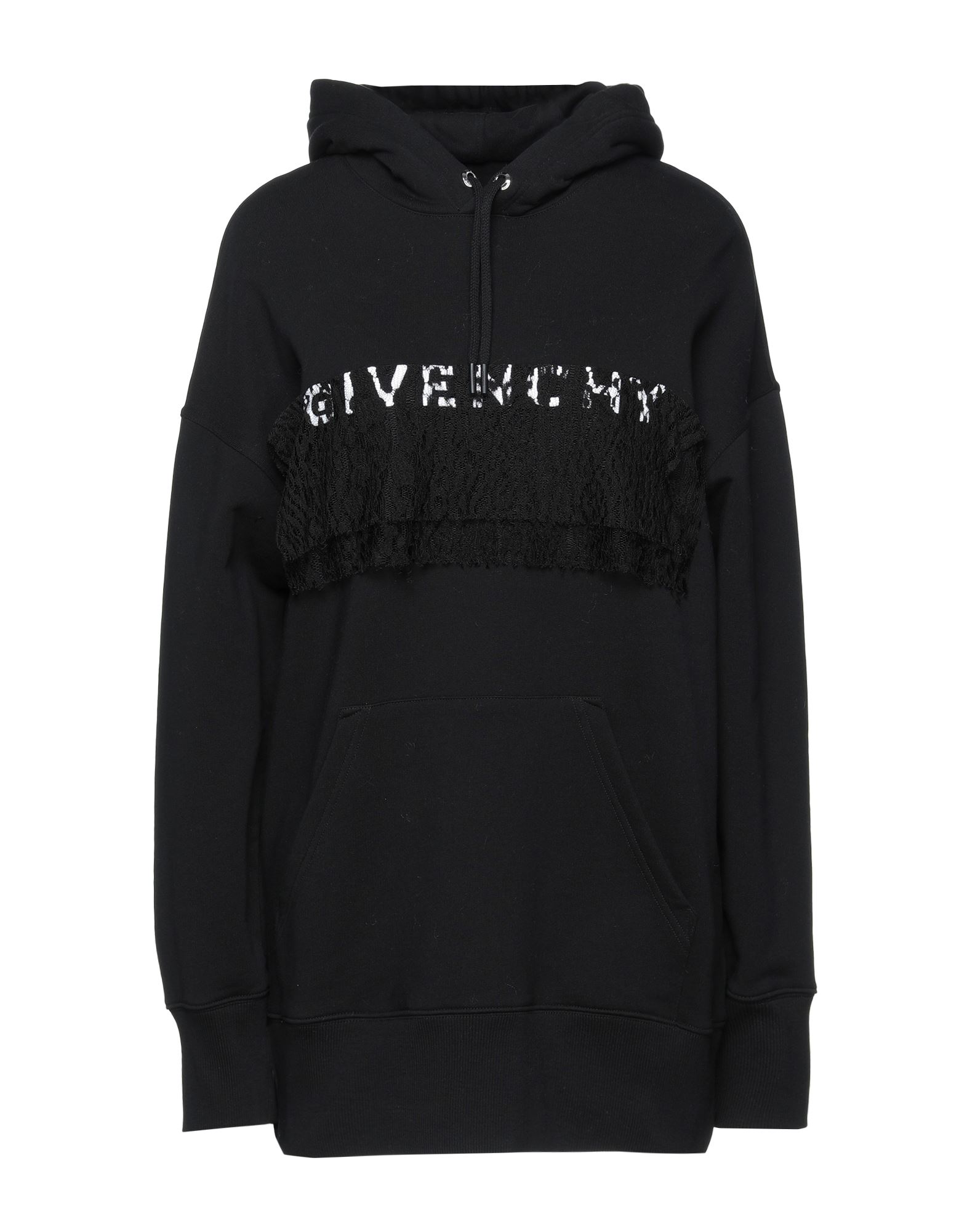 Givenchy Woman Sweatshirt Black Size Xs Cotton, Viscose, Polyamide, Elastane, Polyester In Black