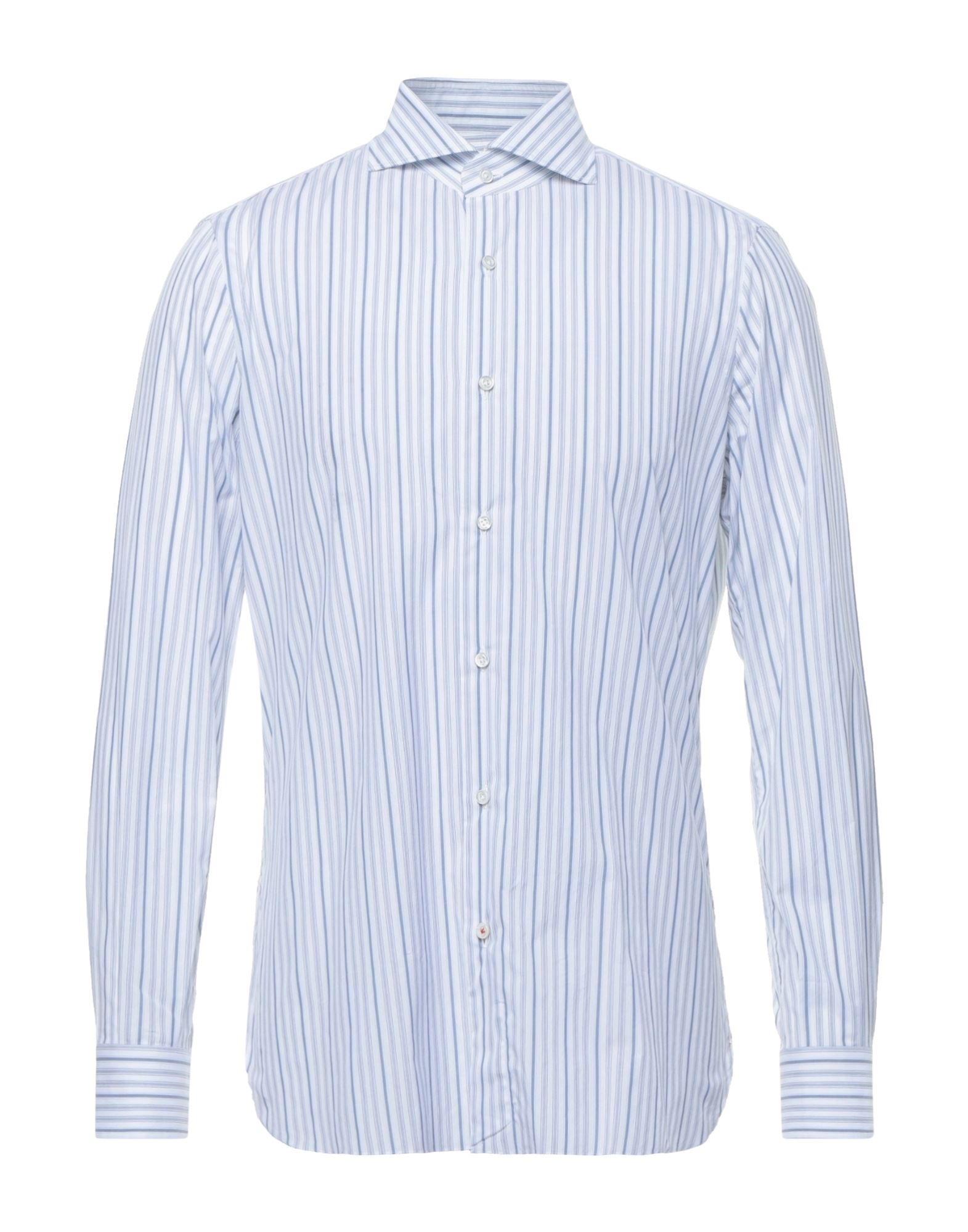 Isaia Shirts In Slate Blue