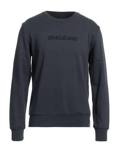 Liu •jo Man Man Sweatshirt Midnight Blue Size L Cotton, Elastane