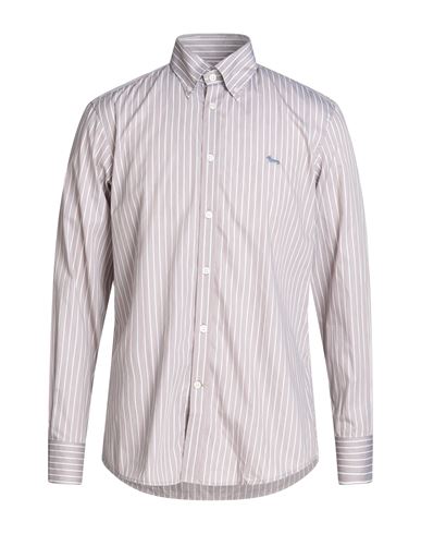 Harmont & Blaine Man Shirt Dove Grey Size L Cotton