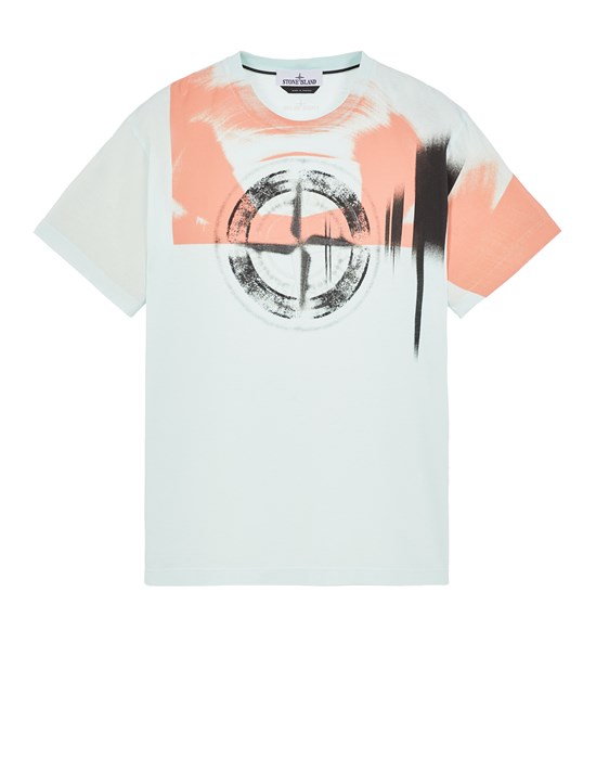Short sleeve t-shirt Man 2NS88 'MOTION SATURATION TWO' Front STONE ISLAND