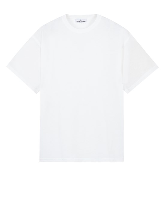  STONE ISLAND 21044 短袖 T 恤 男士 白色