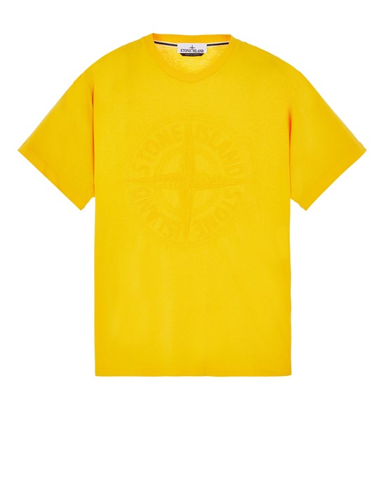  STONE ISLAND 21559 반소매 티셔츠 남성 옐로우