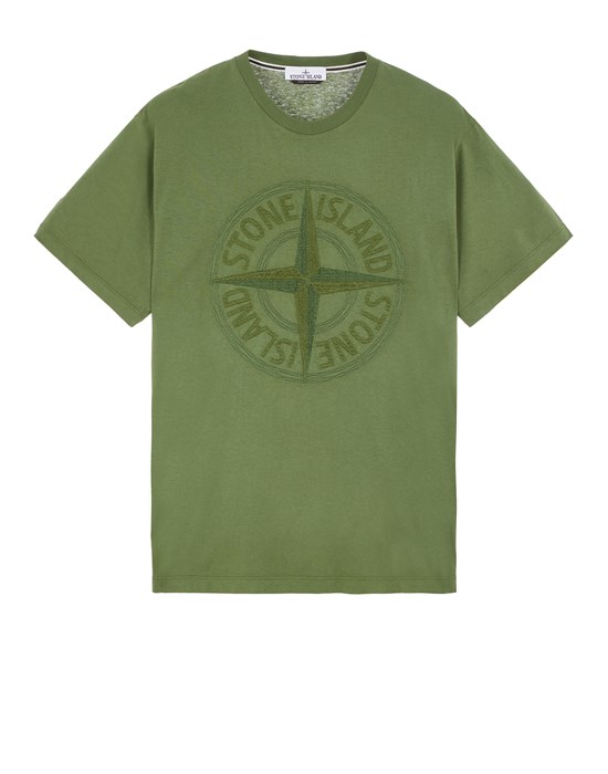  STONE ISLAND 21559 반소매 티셔츠 남성 올리브 그린