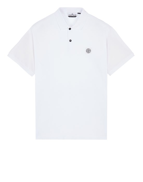  STONE ISLAND 22R39 Polo shirt Man White