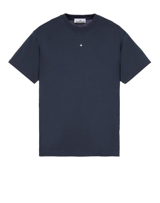 Sold out - In anderen Farben erhältlich STONE ISLAND 208G3 STONE ISLAND STELLINA T-Shirt Herr Blau