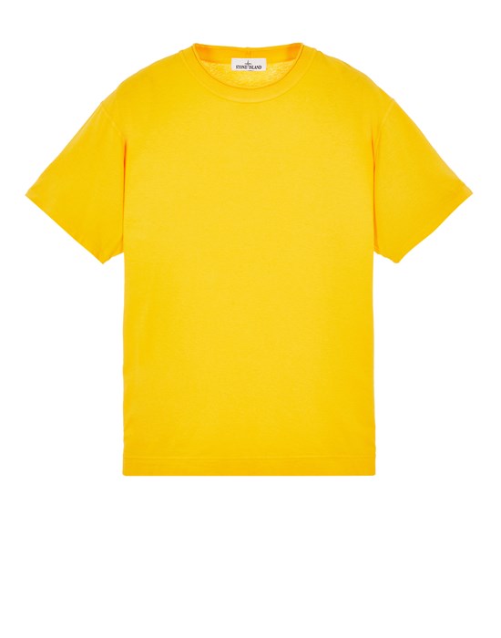  STONE ISLAND 214Q3 82/22 EDITION 반소매 티셔츠 남성 옐로우