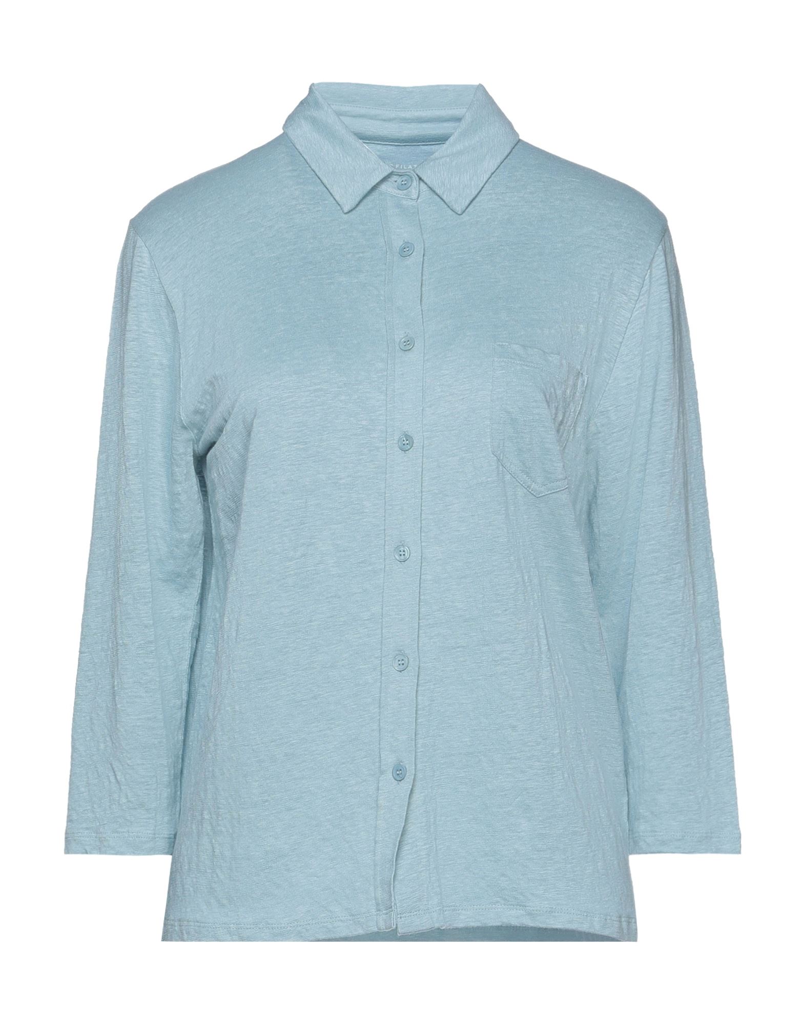 Majestic Shirts In Sky Blue