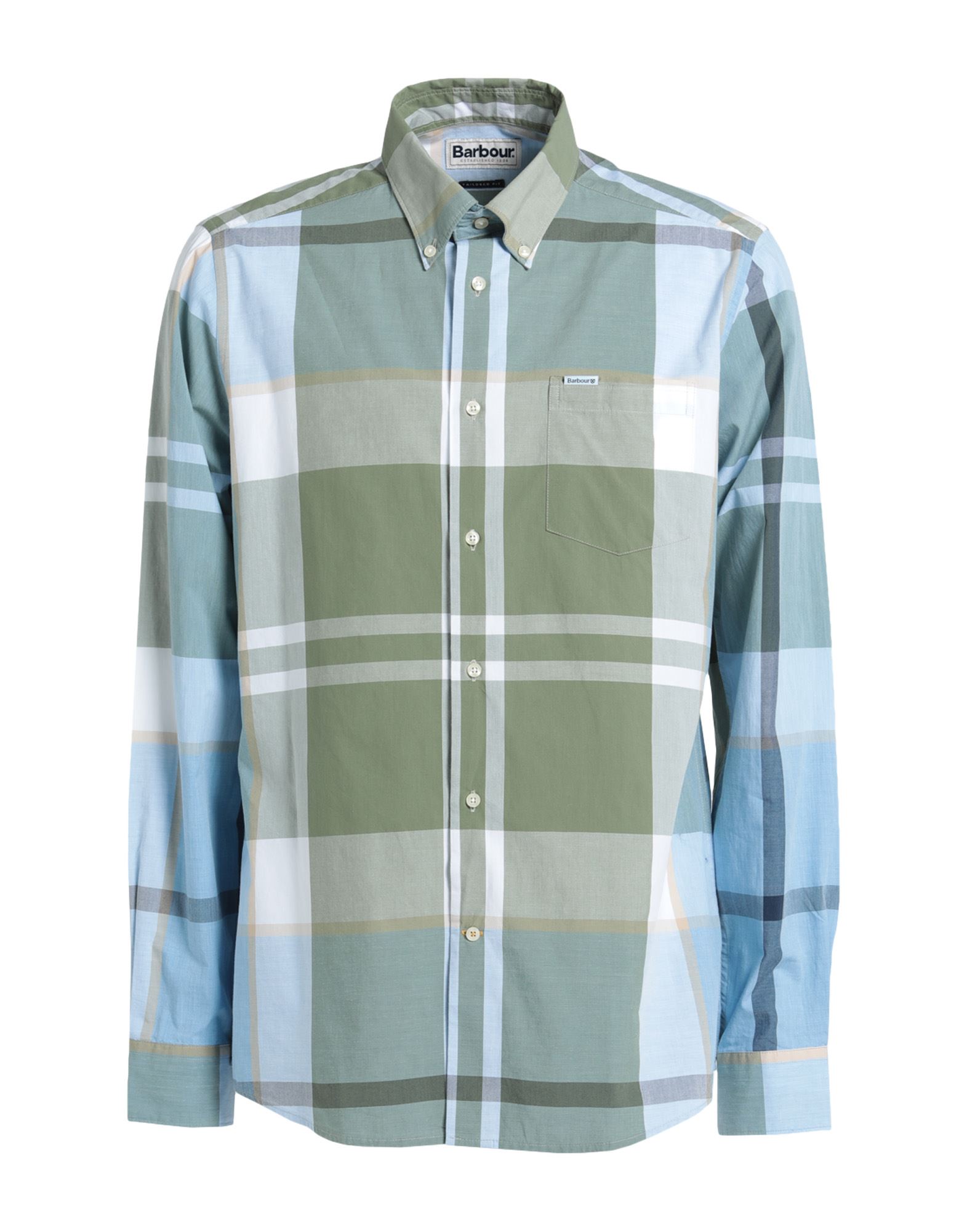 Barbour Shirts In Military Green