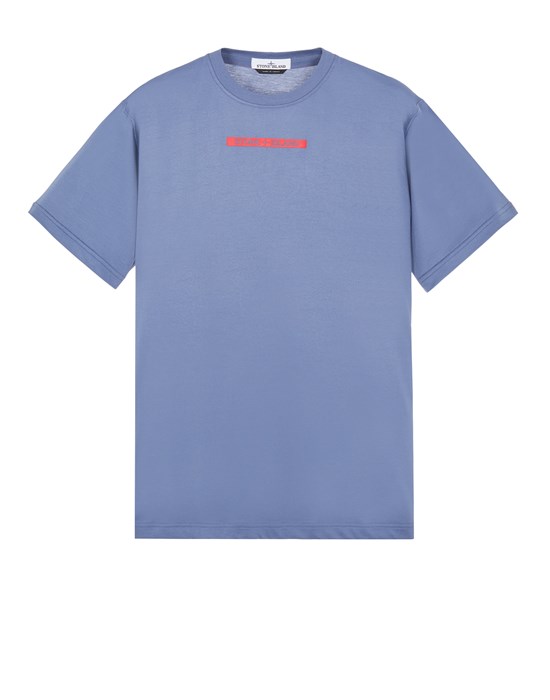 Short sleeve t-shirt Man 20436 ORGANIC COTTON/POLYESTER SEAQUAL® YARN JERSEY_'MICROGRAPHIC' PRINT Front STONE ISLAND