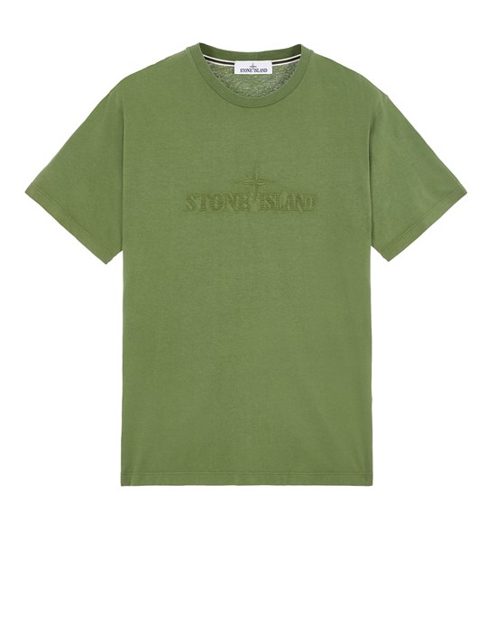  STONE ISLAND 21560 반소매 티셔츠 남성 올리브 그린