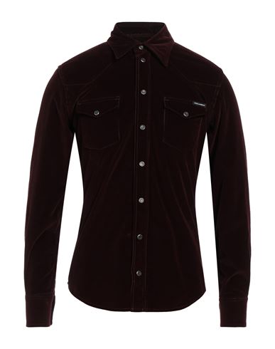 Dolce & Gabbana Micro Rib Velvet Shirt Shirts Black In Black