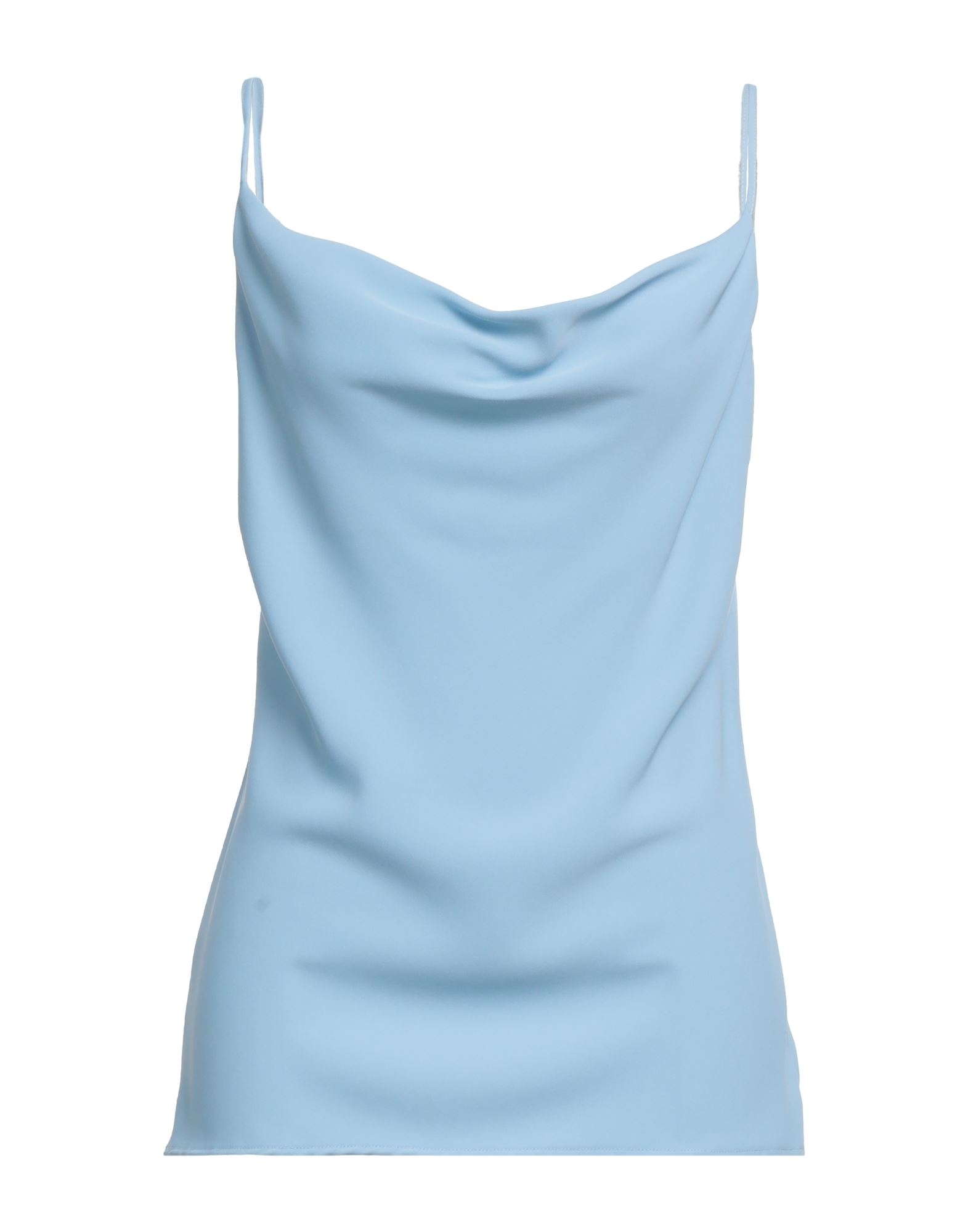 P.A.R.O.S.H P. A.R. O.S. H. WOMAN TOP SKY BLUE SIZE S POLYESTER