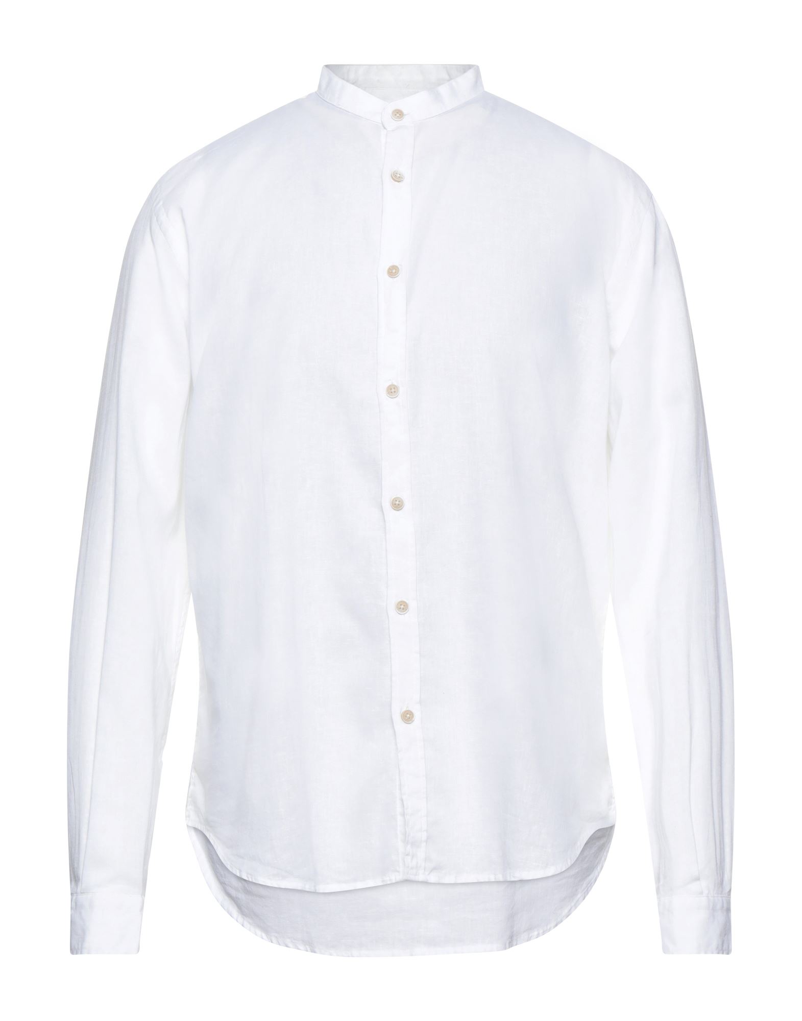 Shop Bomboogie Man Shirt White Size Xxl Linen, Cotton