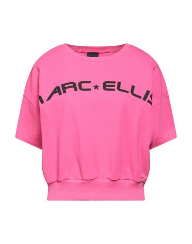 Shop Marc Ellis Woman Sweatshirt Fuchsia Size S Cotton, Elastane In Pink