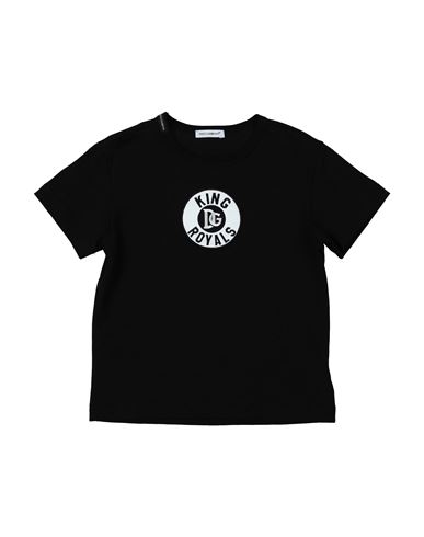 Dolce & Gabbana Kids'  Toddler Girl T-shirt Black Size 7 Cotton