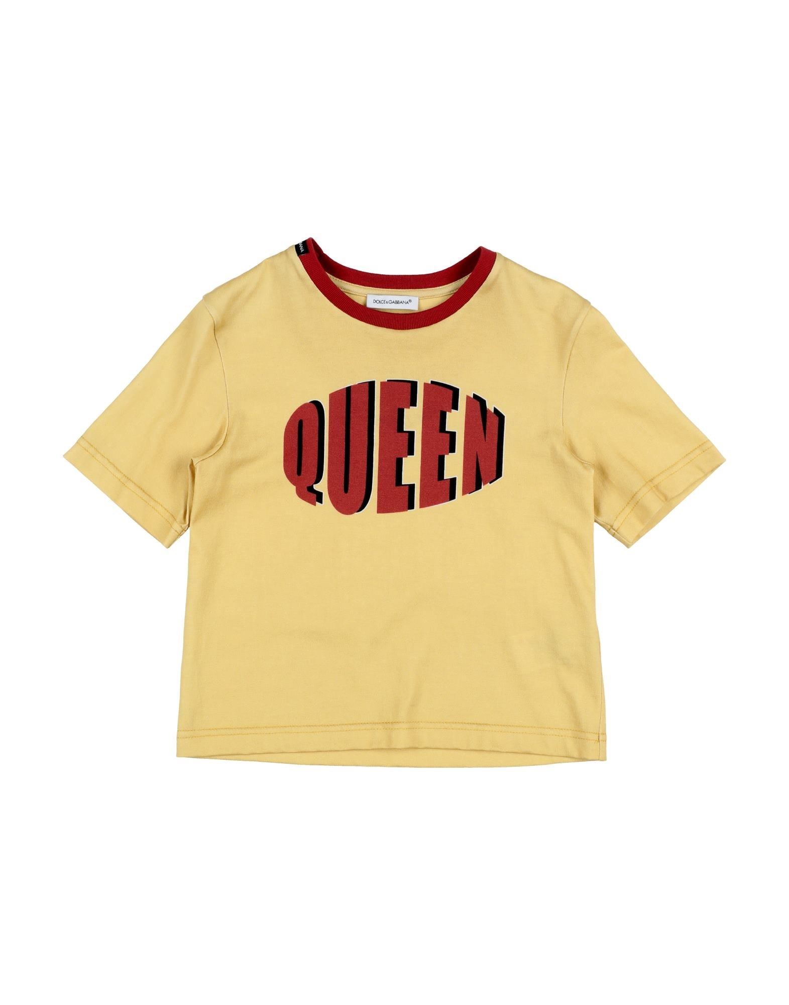 Dolce & Gabbana Kids' T-shirts In Yellow