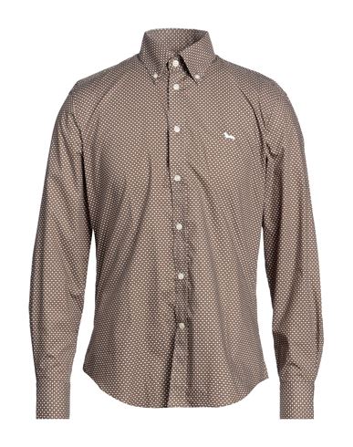 Shop Harmont & Blaine Man Shirt Military Green Size Xl Cotton
