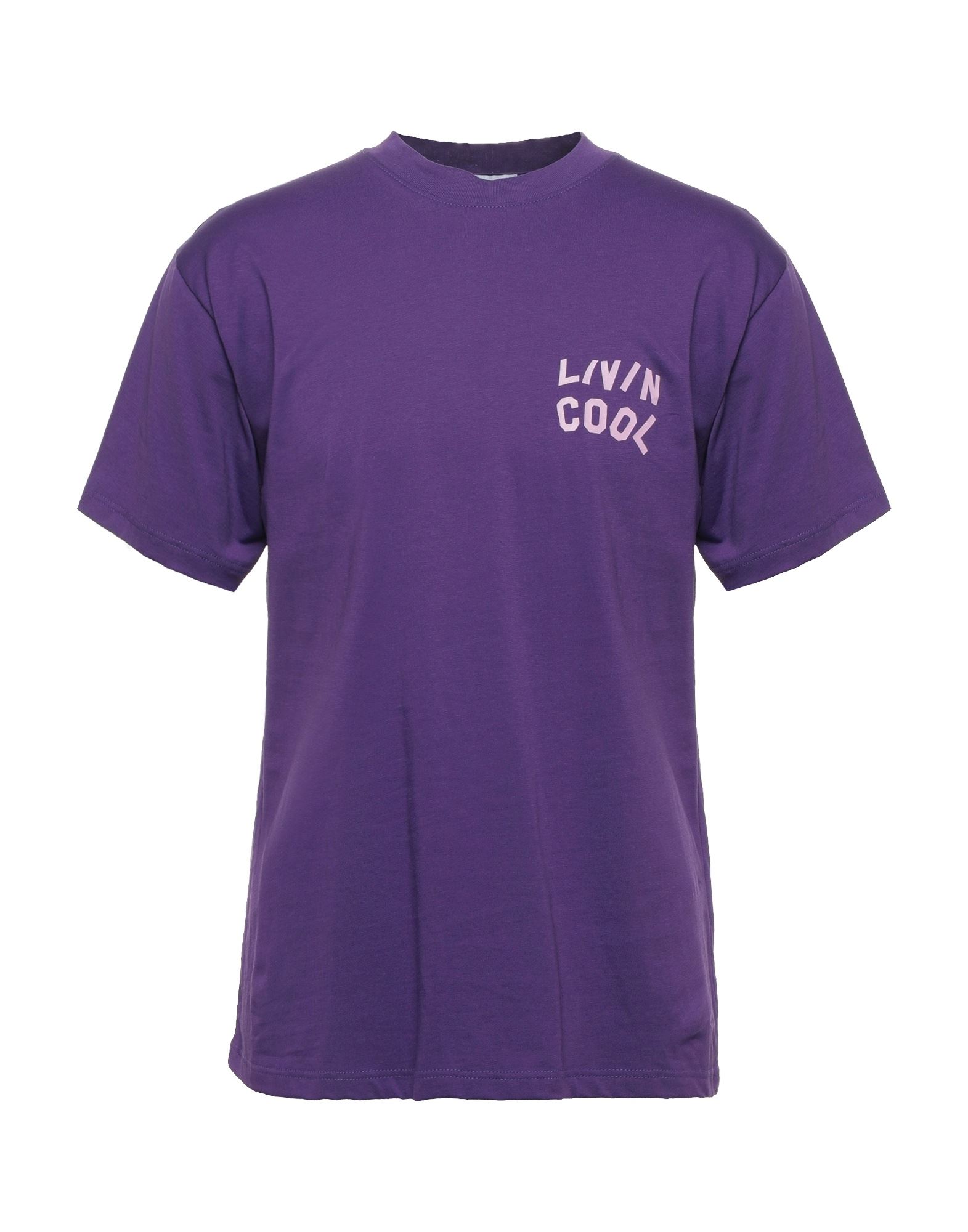 Livincool T-shirts In Purple