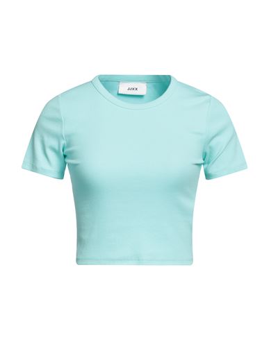 Jjxx By Jack & Jones Woman T-shirt Turquoise Size M Cotton, Elastane In Blue