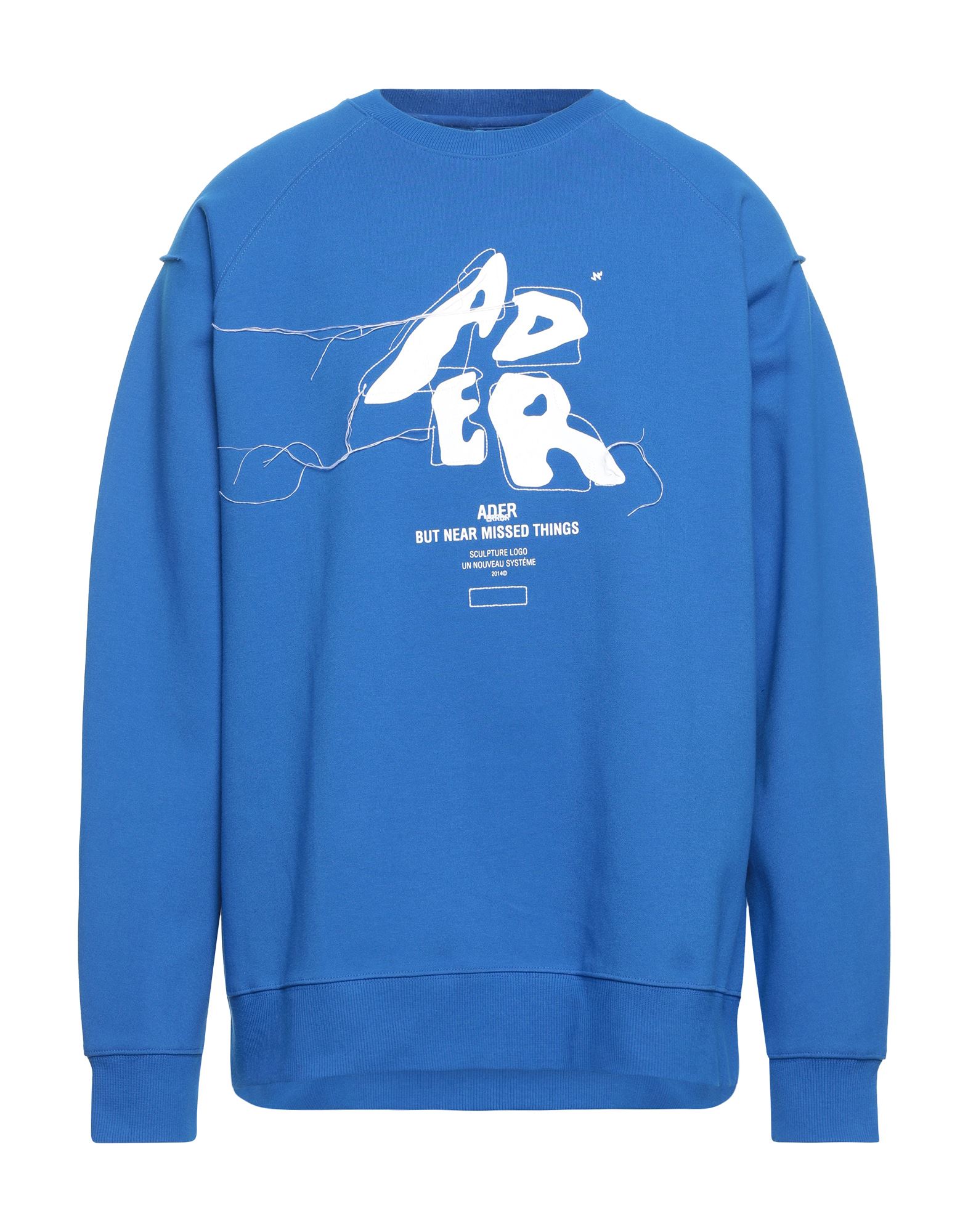 Ader Error Logo-print Long-sleeve Sweatshirt In Blue