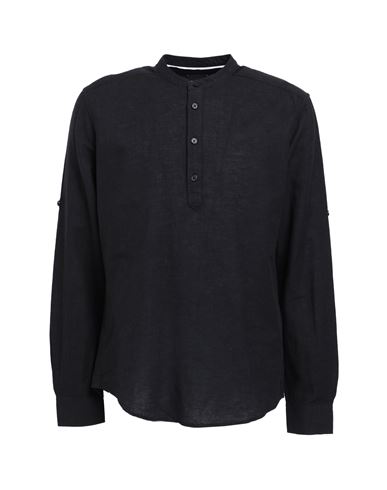 Only & Sons Man Shirt Black Size S Cotton, Linen
