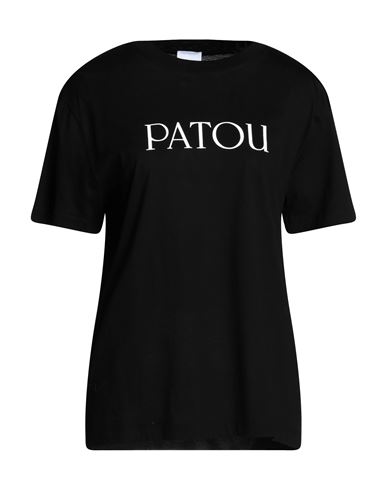 Patou Logo T-shirt In Soft Cotton With Classic Fit And Versatile Style In Black