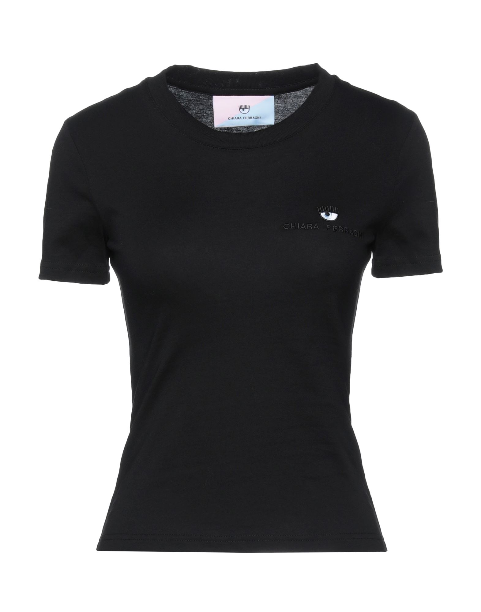 Shop Chiara Ferragni Woman T-shirt Black Size Xl Cotton