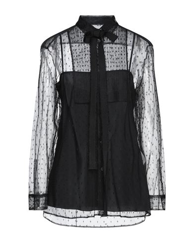 Man T-shirt Black Size L Cotton, Polyester, Elastane